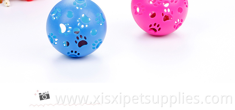 Different Colours Tinkle 5cm Bell Bal Plastic Lovely Cheap Cat and Dog Toy Ball